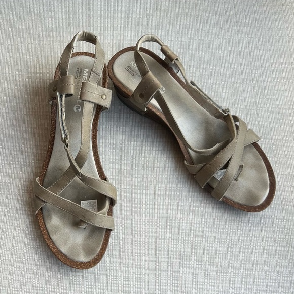 Merrell Women's Revalli Aura Tan Strappy Sandals, size 10 - Picture 1 of 6